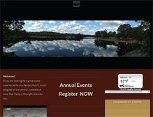 Tablet Screenshot of lonestarcamp.org